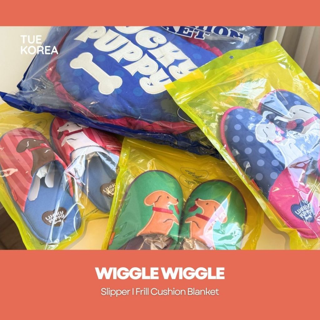 Wiggle Wiggle Frill Cushion Blanket and Slipper