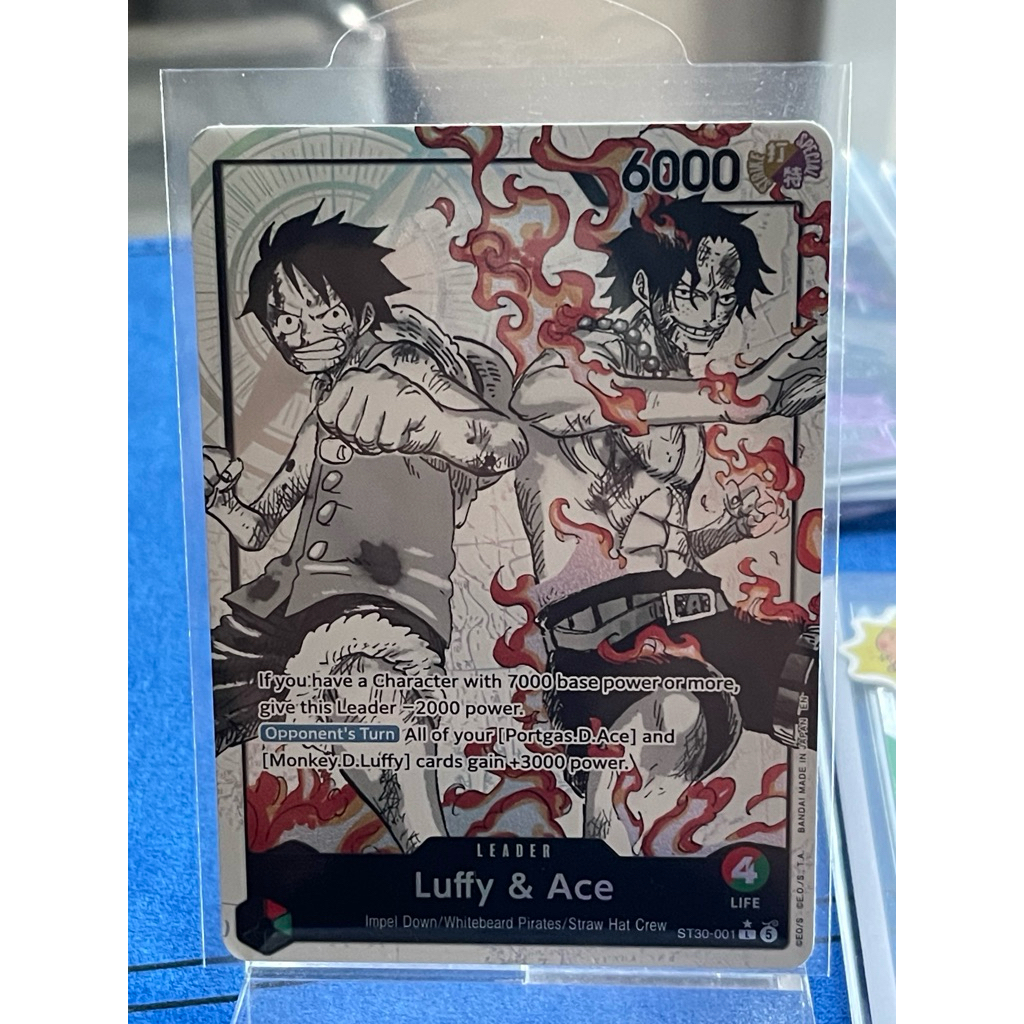 [Eng]Onepiece  TCG ST30-001 ลูฟี่-เอส Alt Art Leader card game