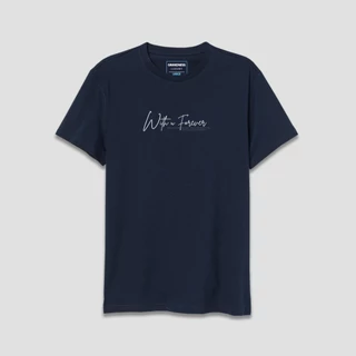 Grandness เสื้อยืด Luxury ลายกราฟิก รุ่น LX665-666 ( สีกรม / สีเลือดหมู )