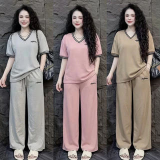 ชุดเซ็ท คอวีปักอังกฤษ B505 ฟรีไซร์ สาวอวบใส่ได้
