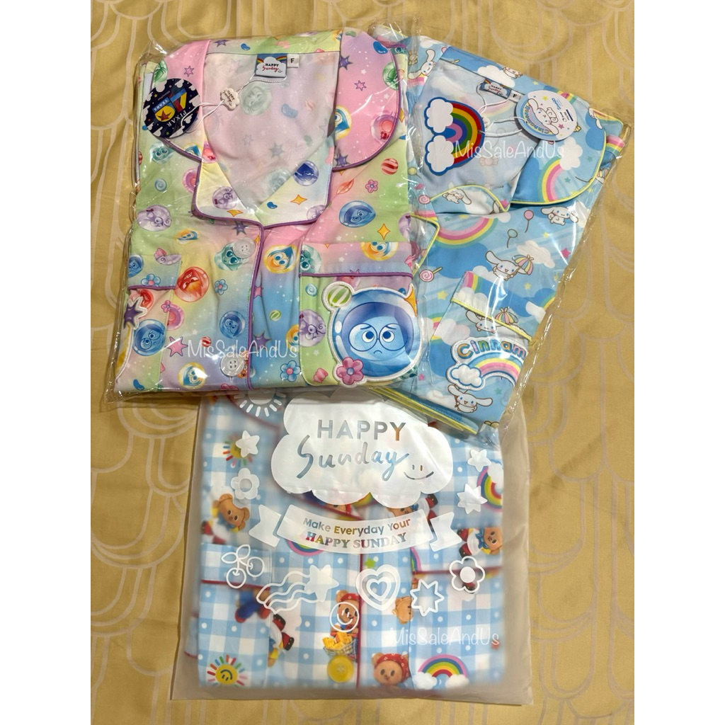ชุดนอน Happy Sunday รุ่น DISNEY PRINCESS PYJAMAS, ButterBear, Pixar, Sanrio