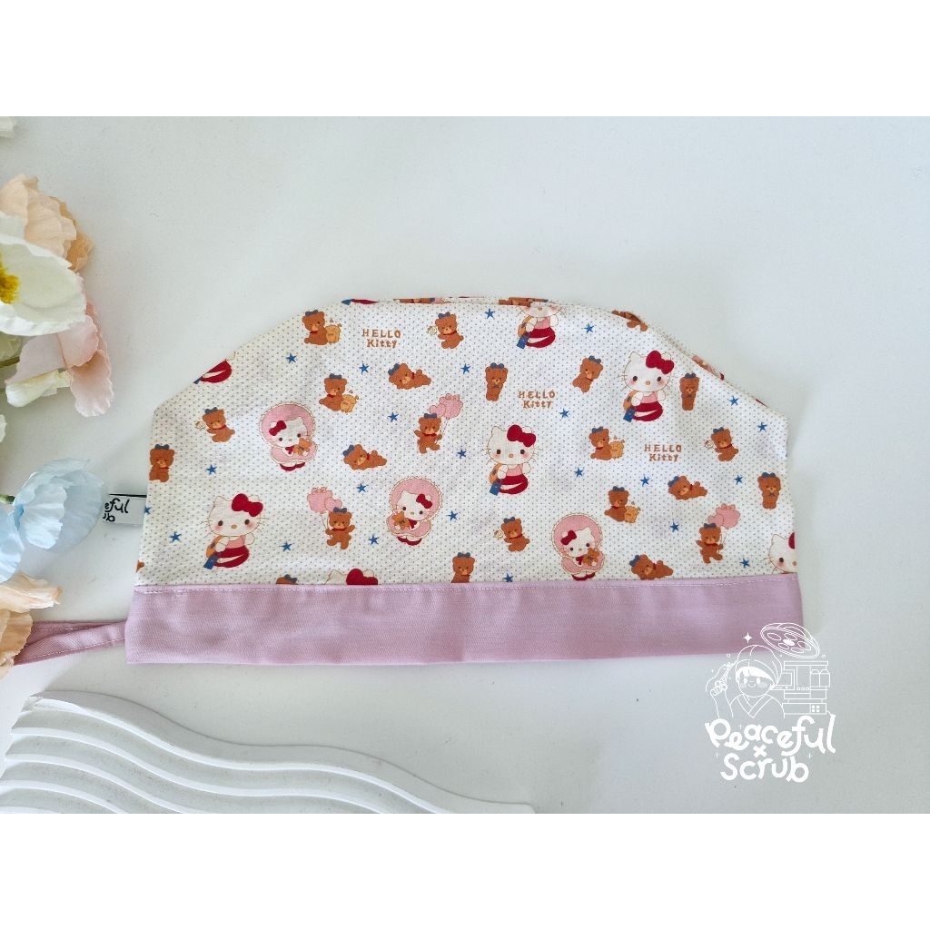 🧀 Peaceful หมวกผ้าคลุมผม ห้องผ่าตัด เนื้อผ้า Cotton 100% นำเข้าจาก USA🇺🇸 /JAPAN 🇯🇵 /KOREA🍞