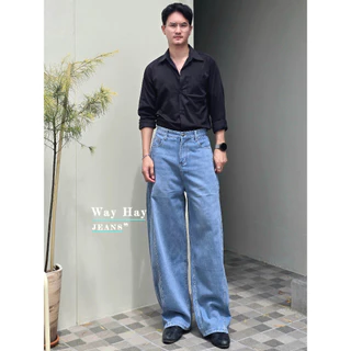 Muddy Barrel Jeans กางเกงยีนส์ทรงบาร์เรล ใส่สบาย ผ้าไม่บาดผิว แนะนำให้เทียบไซส์ตามตาราง