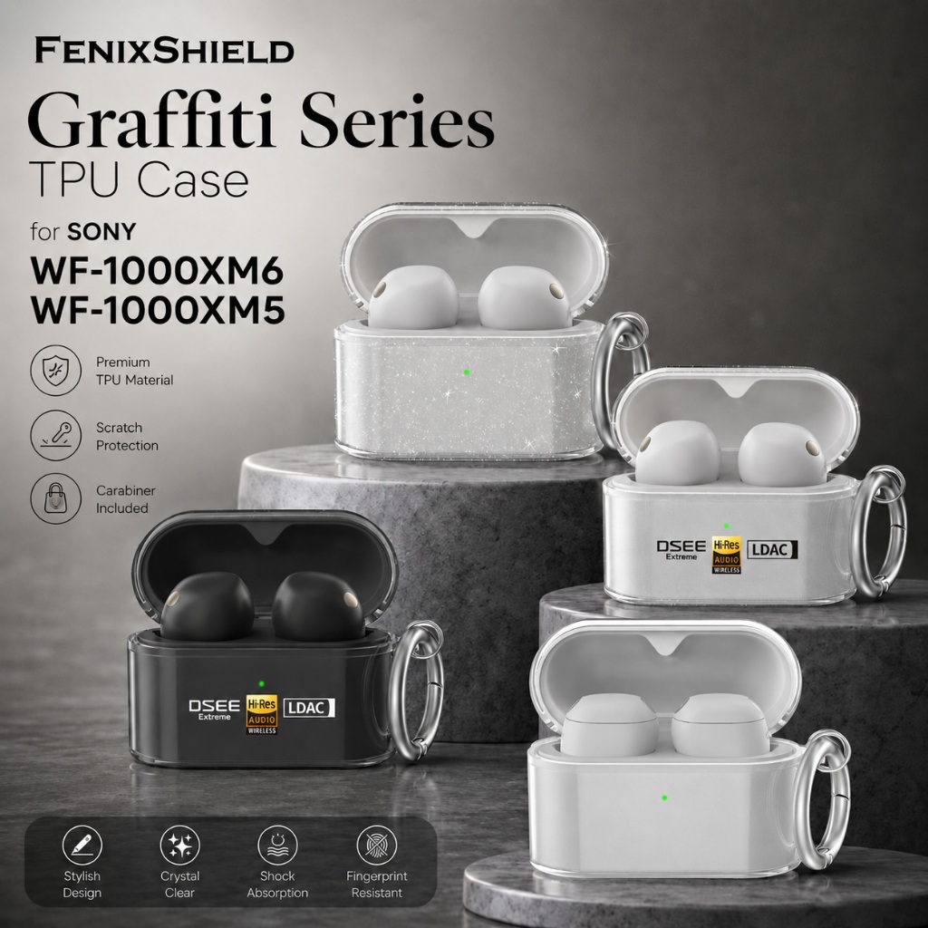 เคส FenixShield Graffiti Series TPU Case สำหรับ Sony WF-1000XM6 / WF-1000XM5