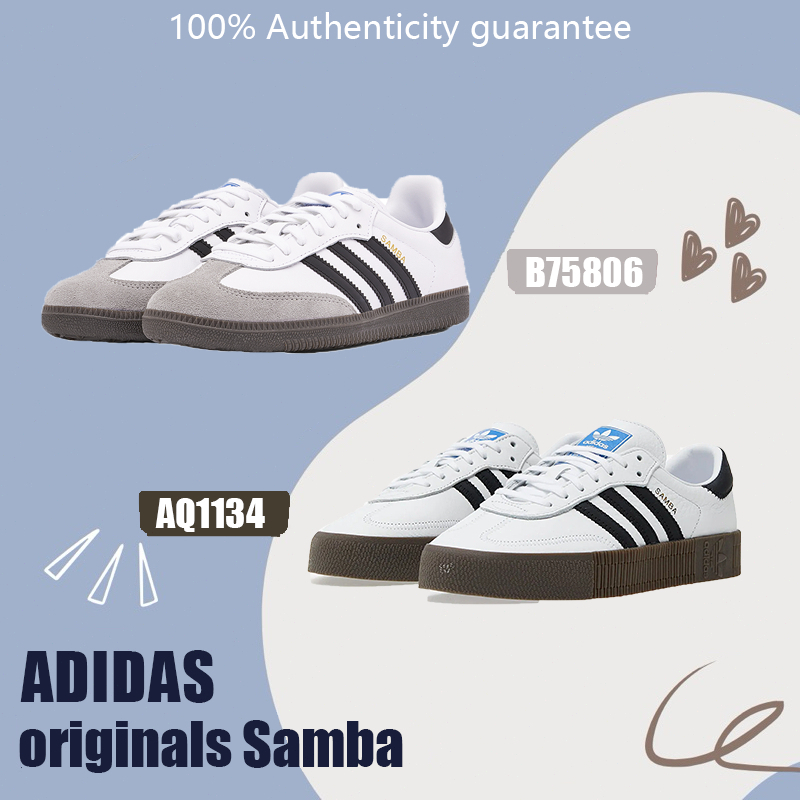 💯แท้-สต็อก🎁originals Samba OG รองเท้ากีฬา เหมาะสำหรับทั้งชายและหญิง B75806/AQ1134