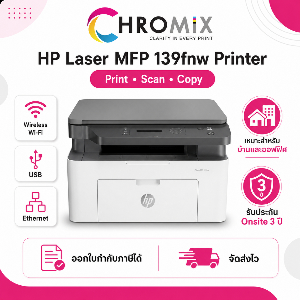 HP Laser MFP 139fnw Printer (A0NU1A)