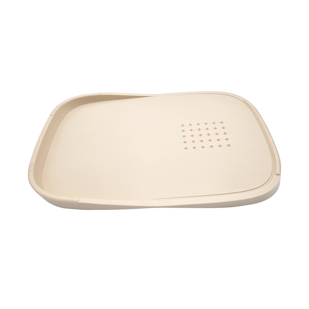 เขียงใช้งานได้ทั้ง 2 ด้าน Cook Charmy ลาดเอียง มีขอบกันน้ำหก รุ่น HB4077CC (ครีม)