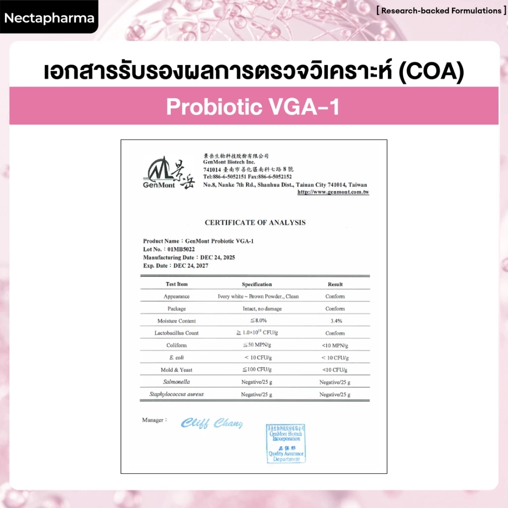 Nectapharma Femi Probiotics เนคตาฟาร์มา เฟมิ โพรไบโอติกส์ thumbnail 5