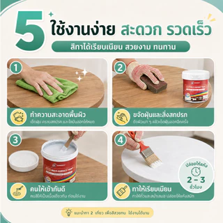 ✅ถุงมือและแปรงฟรี✅ 3in1สีทาไม้ ทาไม้ สีย้อมไม้ สีทาทาสี ใช้ได้กับไม้ทุกประเภท สีทาไม้กันน้ำ สีทาไม้สูตรน้ำ