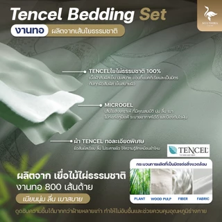 KULTHIRA รุ่น Tencel Premium 100% เนื้อผ้า Tencel ทอ 800 เส้นด้าย เยื่อไผ่ธรรมชาติ เกรดโรงแรม 6 ดาว นุ่มลื่นเย็นสบา่ย