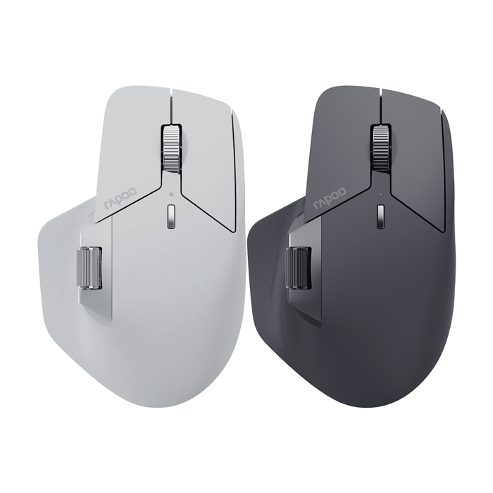 Mouse (เมาส์ไร้สาย) Rapoo MT760M Multi-mode Wireless Ergonomic Mouse