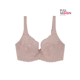 WIENNA Full Moon Bra NB44402 บรารู้ใจ สาวอกใหญ่ บราคัพใหญ่ ไซซ์ใหญ่ ชุดชั้นใน มีโครง สีดำ สีเนื้อ สีม่วง วนิลลา
