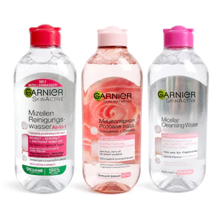 [ซื้อ 1 แถม 1] การ์นิเย่ Micellar Cleansing Water 400ml คลีนซิ่งวอเตอร์ เช็ดเครื่องสำอาง เลือกสูตรได้ รวม 2 ขวด