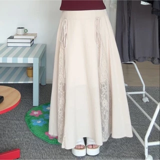Posy Maxi Linen Skirt กระโปรงยาวผ้าลินิน