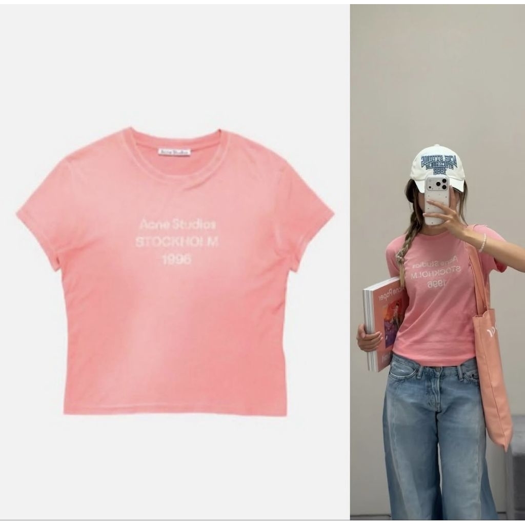 Acne Studio Slim 🩷 size s 36 ของแท้ มือสองใช้งานครั้งเดียว
