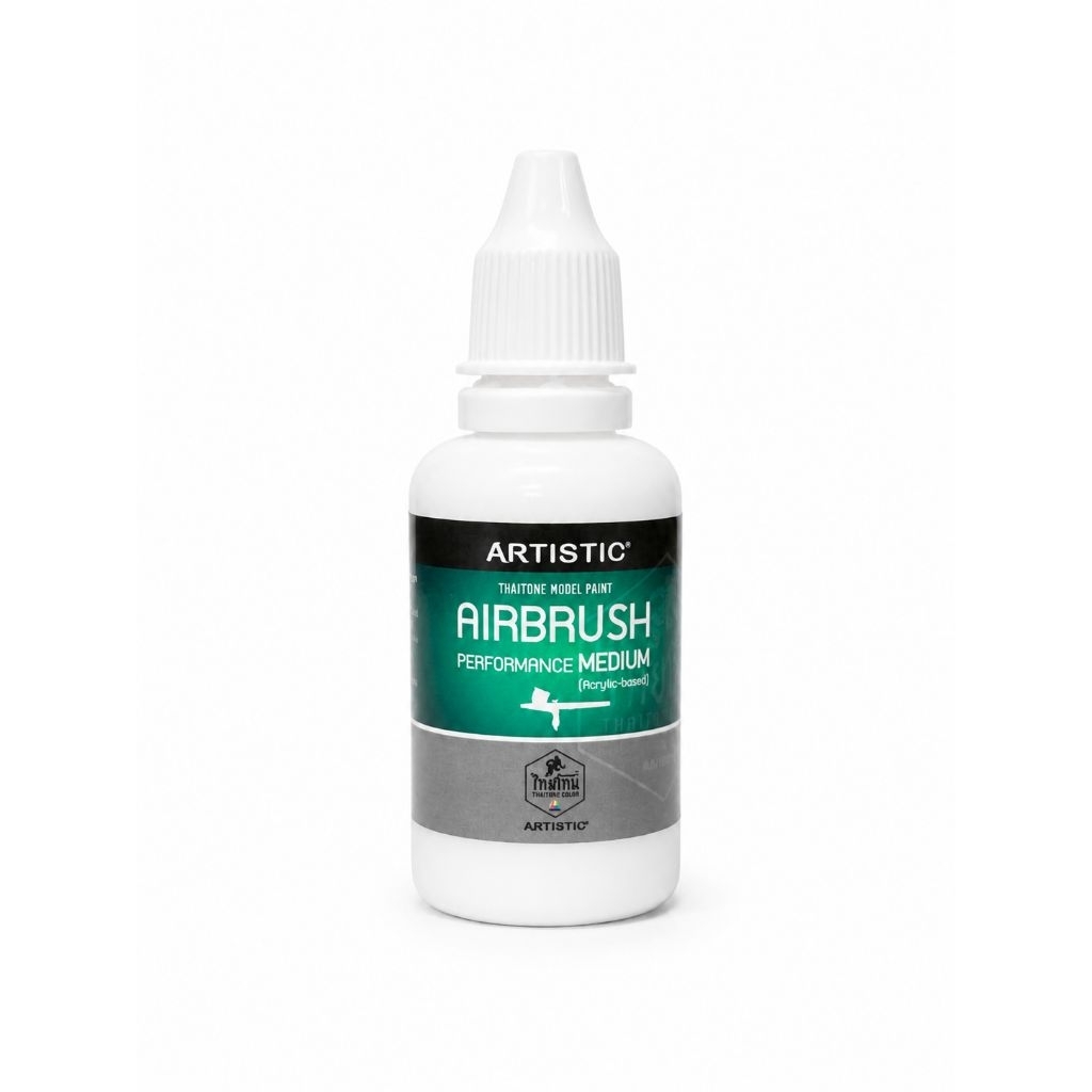 Airbrush Medium Acrylic based ตัวผสมทำละลายสีสูตรน้ำ สำหรับพ่นแอร์บรัช พิเศษมีเนื้ออะครีลิคผสมเพื่อช่วยสร้างฟิล์ม