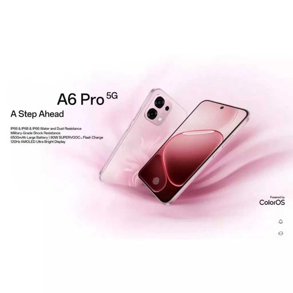 OPPO A6 Pro 5G 8GB+256GB | แบตเตอรี่ 6500mAh | หน้าจอ 6.57” AMOLED 120Hz | สมาร์ทโฟน thumbnail 3
