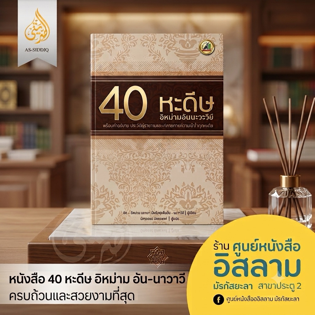 หนังสือ40 หะดีษ อิมามนะวะวีย์ พร้อมคำอธิบายประวัติผู้รายงาน