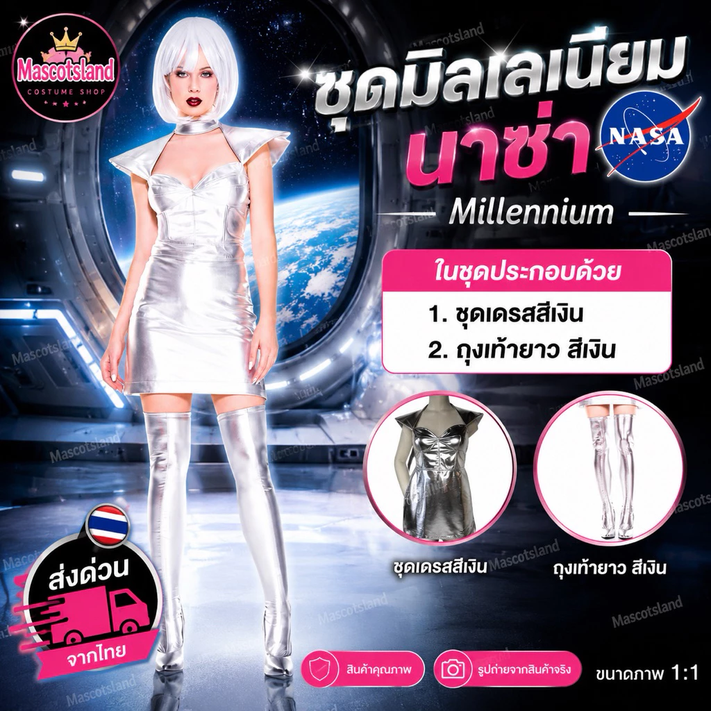 ชุดมิลเลเนียม🚀ชุดอวกาศ🛸มิลเลเนียม🚀ชุดนาซ่า