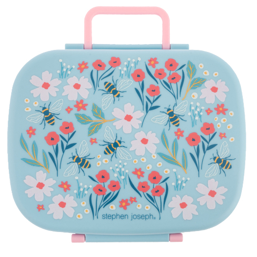 Stephen joseph กล่องข้าวเด็ก ยอดนิยมจากอเมริกา น้ำหนักเบา กล่องข้าว 5 ช่อง Bento Box With Removable BEE (F25) — صورة 5