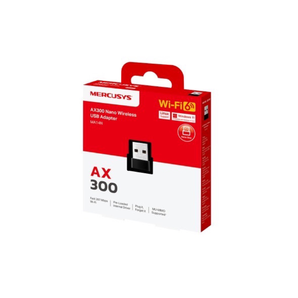 MERCUSYS AX300 NANO WIRELESS USB ADAPTER  MA14N