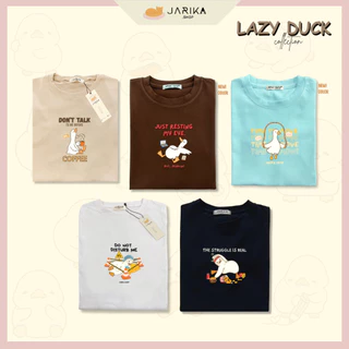 Jarikashop - เสื้อยืดลาย lazy duck( งานป้าย.. Jarika ) ( จ243 )