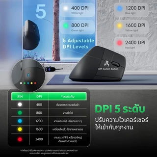 [มีส่งด่วน] Keychron BM27 เมาส์ไร้สายเสียงเงียบเพื่อสุขภาพใช้ได้ทั้ง Mac/Windows Vertical Ergonomic Wireless Mouse (2Y)