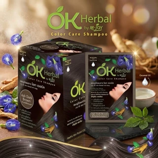 OK Herbal โอเค เฮอเบิล แชมพูปิดผมขาว [1 กล่อง/12 ซอง]