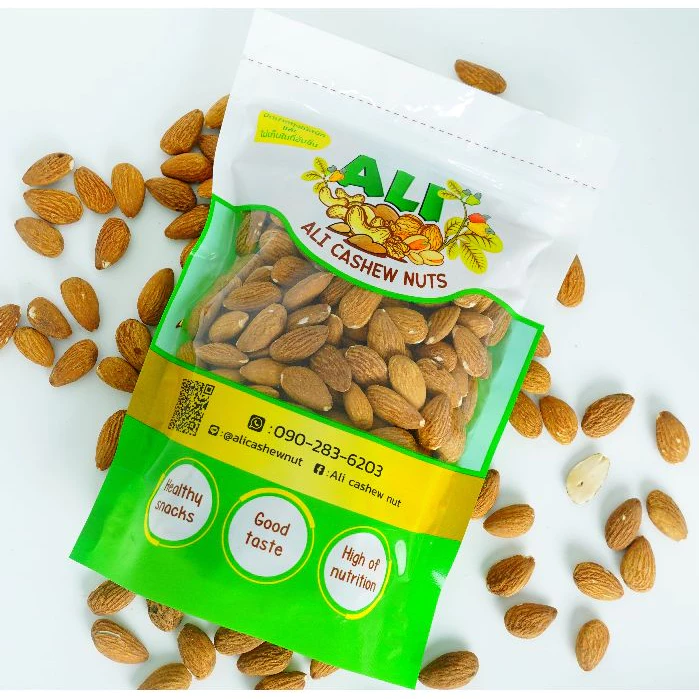 Original/Salted Almond อัลมอนด์อบเกลือ/ออริจินัล เต็มเมล็ด อบสดใหม่จากโรงงาน ถั่วอัลมอนด์ ธัญพืช ออร์แกนิค 100%