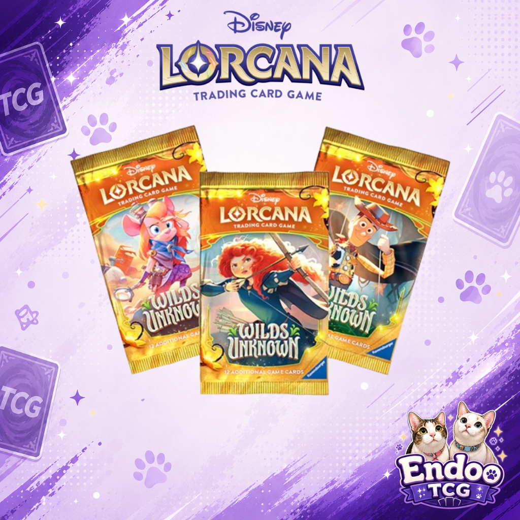 [แบ่งซอง] Disney Lorcana: Wilds Unknown (Set 12) Booster Pack ของแท้ 100%