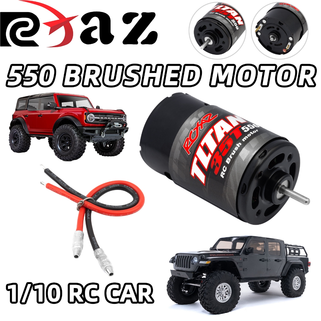 RCXAZ 550 แปรงมอเตอร์ 10-35T สําหรับ 1: 10 รีโมทคอนโทรล Track Axial SCX10 AXI03007 JL 90046 TRX4 TRX6 รีโมทคอนโทรลอะไหล