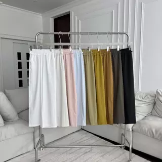 PT3811 Aveline Ruffle Waist Pants กางเกงแต่งเอวระบาย PROMTHONG
