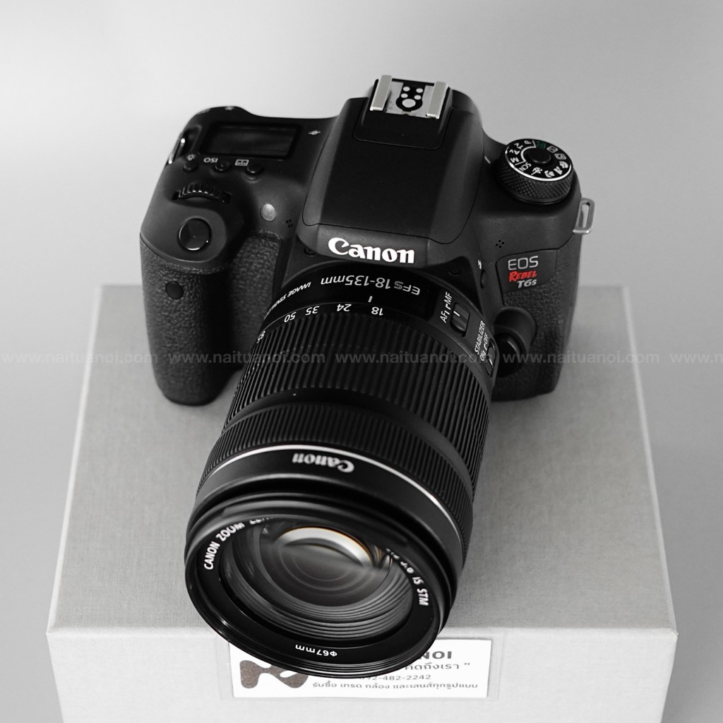 ( Used!! ) Canon EOS Rebel T6s Black ( 8000D ) + Canon EF-S 18-135 F3.5-5.6 IS STM Black <Top Mint>