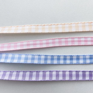♡ พร้อมส่ง | (5 หลา) Pastel Scott Ribbon โบว์ ริบบิ้น สก็อต พาสเทล ขนาด 7 mm / 0.7 cm