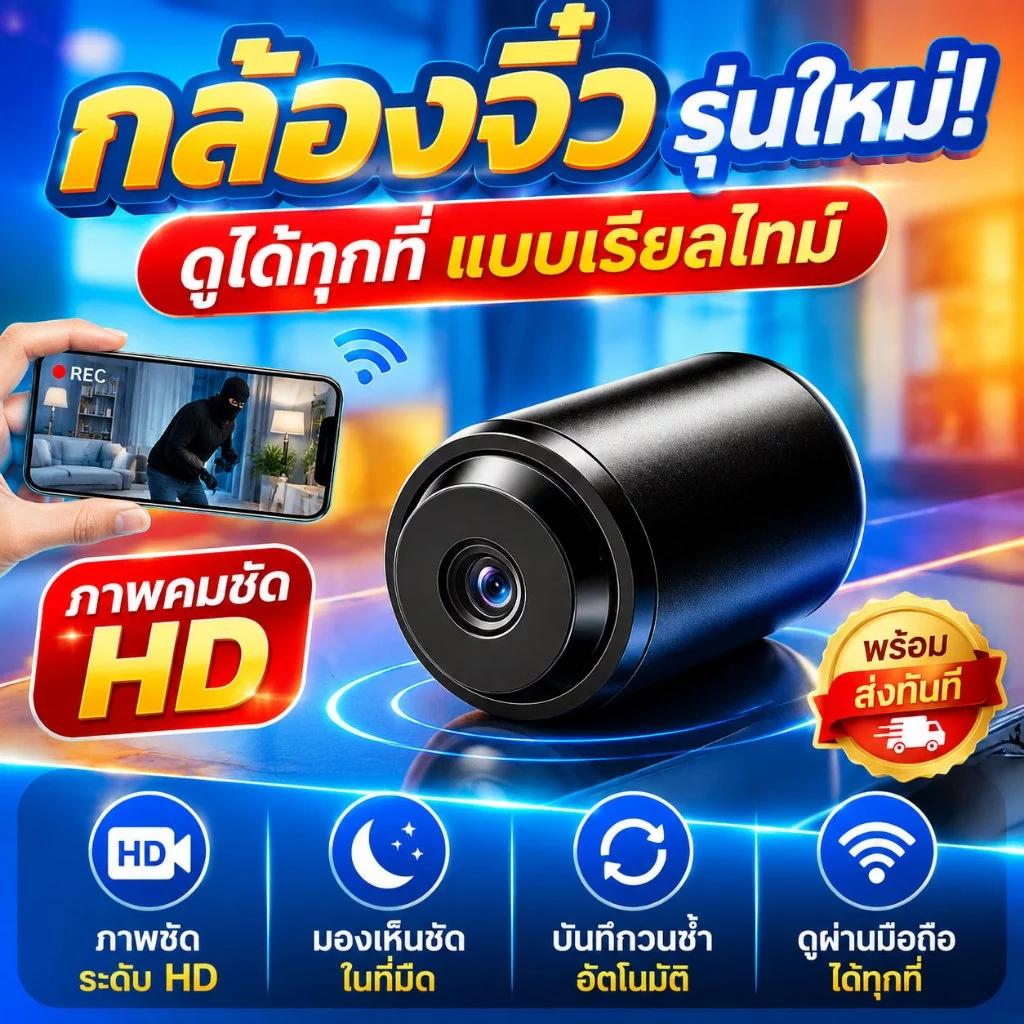 【จัดส่งใน 24 ชั่วโมง】กล้องจิ๋ว กล้อง จิ๋ว ไรสาย4K HD กล้องวงจรปิด ซ่อนสะดวก กล้องวงจรไรสาย กล้อง กล้องวงจรปิดกันน้ำไร้ส