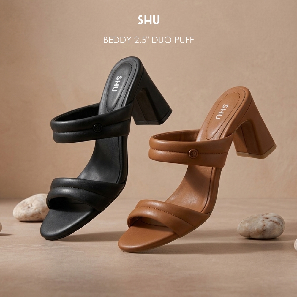 SHU BEDDY 2.5" DUO PUFF รองเท้าส้นสูง