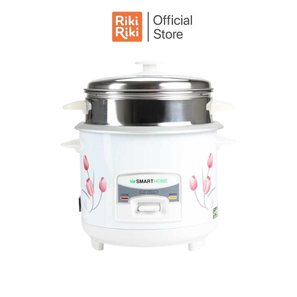 Rikiriki SMARTHOME หม้อหุงข้าว 1 ลิตร รุ่น SRC1003FW พร้อมซึ้งอเนกประสงค์