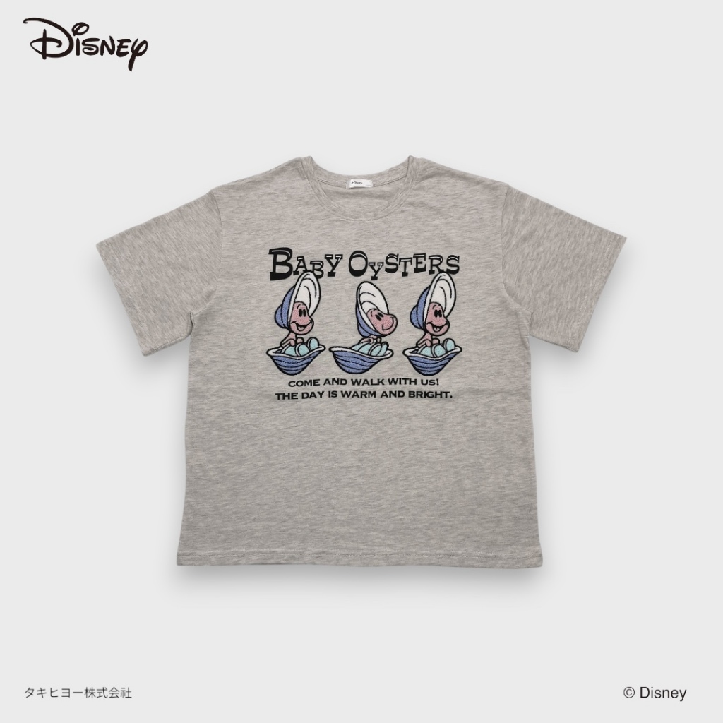 Disney Baby Oysters Graphic T-Shirt เสื้อยืดลายวินเทจสุดคิวท์ โทนละมุนใส่ได้ทุกวัน