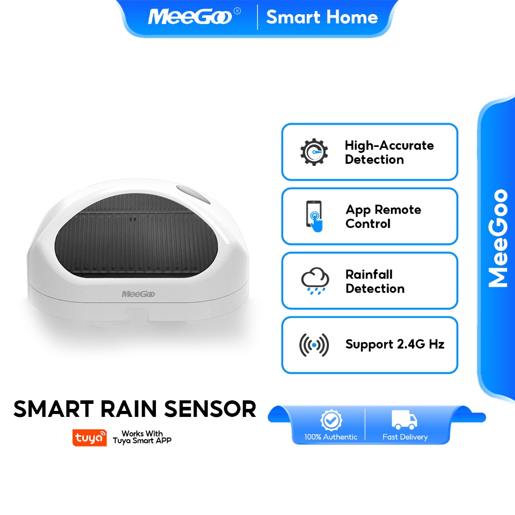 MeeGoo Rain Sensor เซ็นเซอร์ตรวจจับฝนอัจฉริยะ การวัดปริมาณน้ำฝน WIFI Tuya เซ็นเซอร์แจ้งเตือนฝนตก IP65