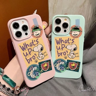 เคสไอโฟน 11 16 สำหรับ IPhone 15 14 16 12 13 Pro Max 7Plus X XS XR Max 7 8 14 16 15 Plus SE การ์ตูนน่ารัก สนูปปี้กราฟฟิตี