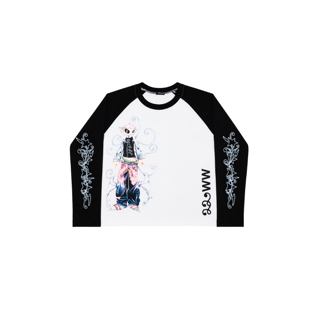 (🔥จัดส่งด่วน 1 วัน!) 22wrldwidee x allsen888 Dream Maker Two-Tone Long Sleeve เสื้อแขนยาวทูโทน คอลแลปลิมิเต็ด (OC180)