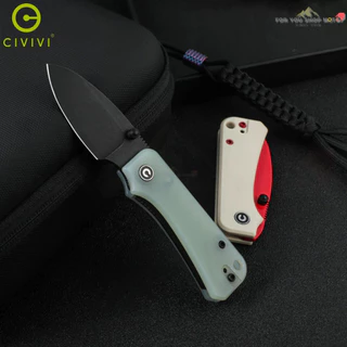 มีดพับ CIVIVI Baby Banter EDC ใบมีด Nitro-V 2.3 นิ้ว ด้าม G10 / Micarta Nested Liner Lock Thumb Stud