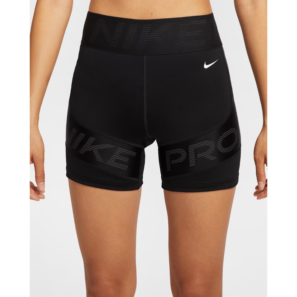 กางเกงปั่นจักรยานขาสั้น 5 นิ้วเอวสูงผู้หญิง Nike Pro Sculpt ของแท้ ป้ายไทย