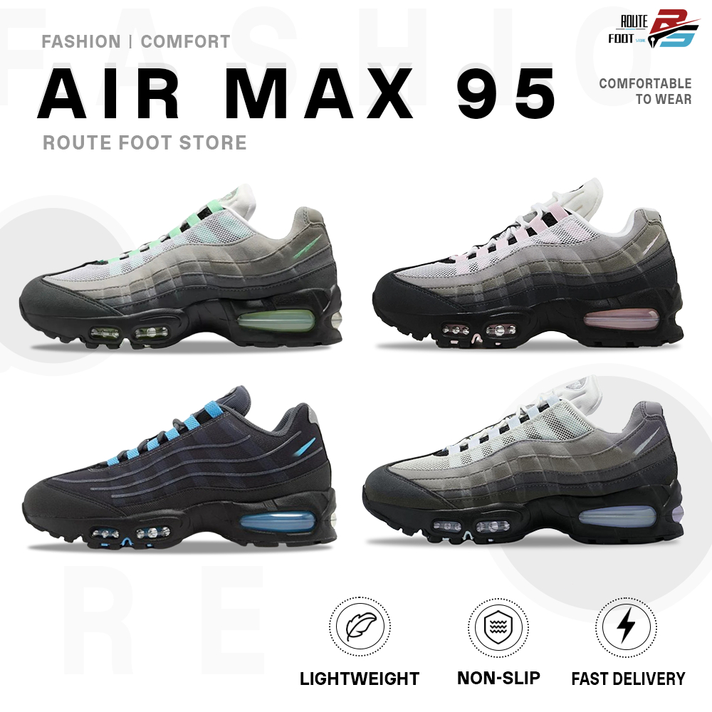 [ของแท้ 100%] 🎉 Air Max 95 ⭐ ไซส์ 40-46 รองเท้าวิ่ง HJ5996-002/IH7853-002 /H59965-001/HJ5996-005