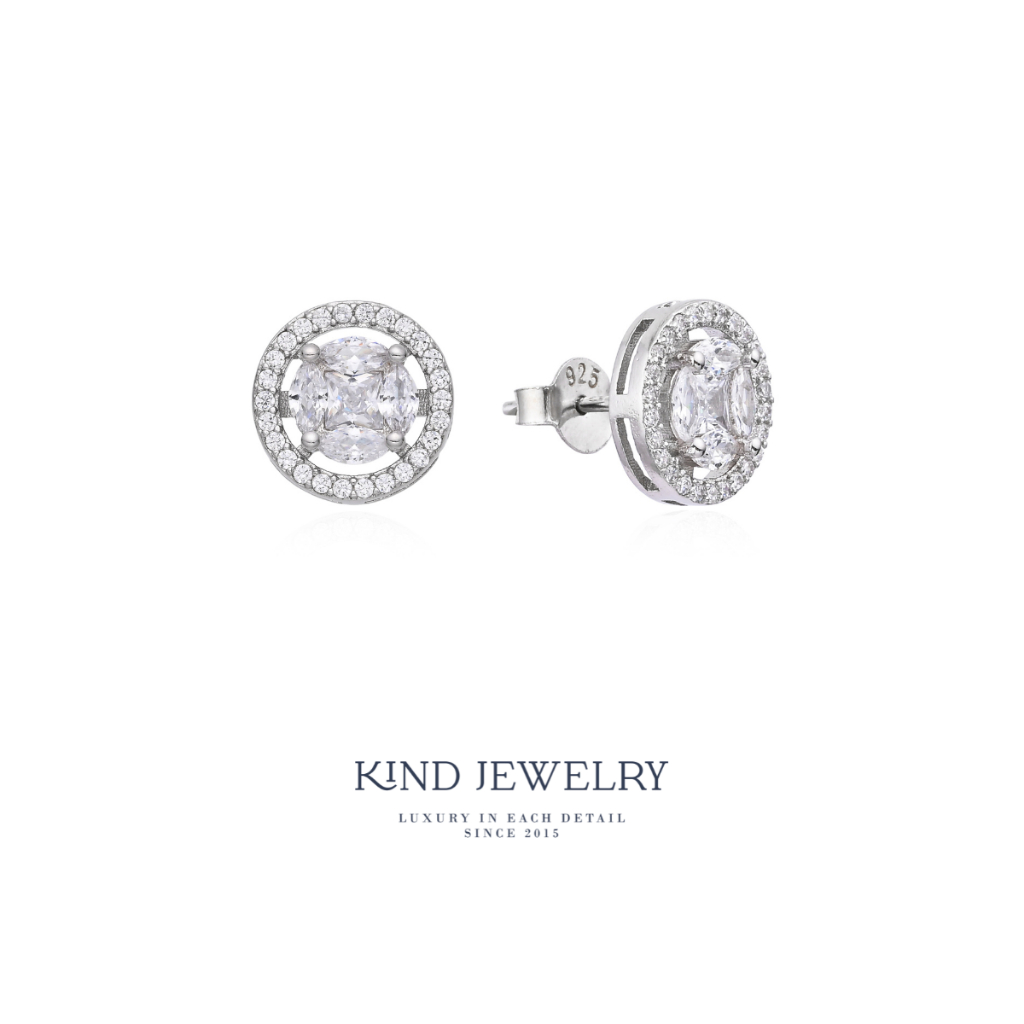 Kind Jewelry ต่างหูติดหู EMMIE illustion 1.5ct