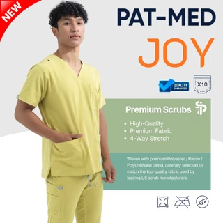 PAT-MED Scrubs Sets Top & Pants for Male รุ่น JOY ชุดสครับแพทย์ พยาบาล (ไม่รวมปักชื่อ)