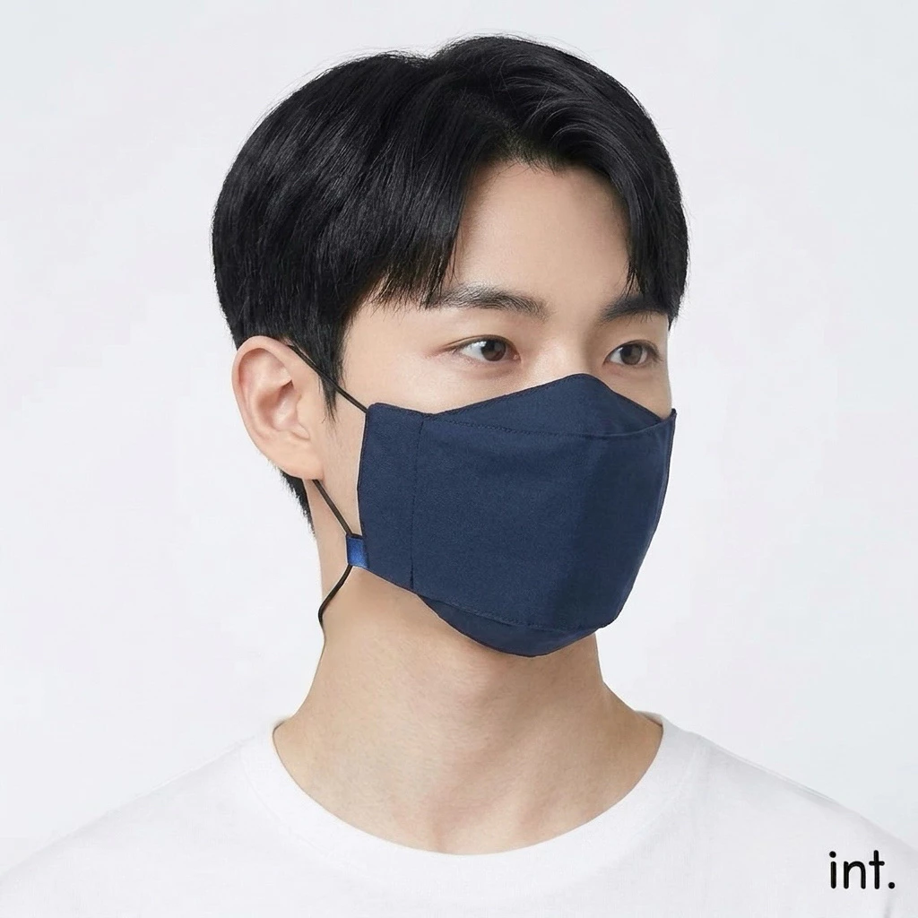 [พร้อมส่ง] หน้ากากเกาหลี+สายคล้องคอหน้ากากผ้า หน้ากากอนามัย เเมสเกาหลี เเมสผ้า ผ้าปิดจมูก Korea mask