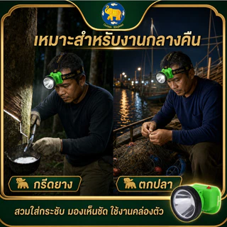 【GE 】Nova 6705 ไฟฉายคาดหัว LED กันน้ำ แสงสว่างสูง ปรับได้ 3 ระดับ น้ำหนักเบา สีดำ