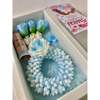 พร้อมส่ง ของขวัญวันแม่ กล่องของขวัญวันแม่ กล่องใส่เงินวันแม่ 5 ใบ แถมการ์ดทุกกล่อง ขนาด 17 ซม. × 10.2 ซม.