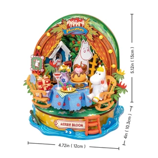 Rolife x Moomin DIY Miniature House Kit - DA011 โมเดลบ้าน ประกอบง่าย บ้านตุ๊กตา | ของแต่งบ้าน ของเล่นศิลปะ DIY